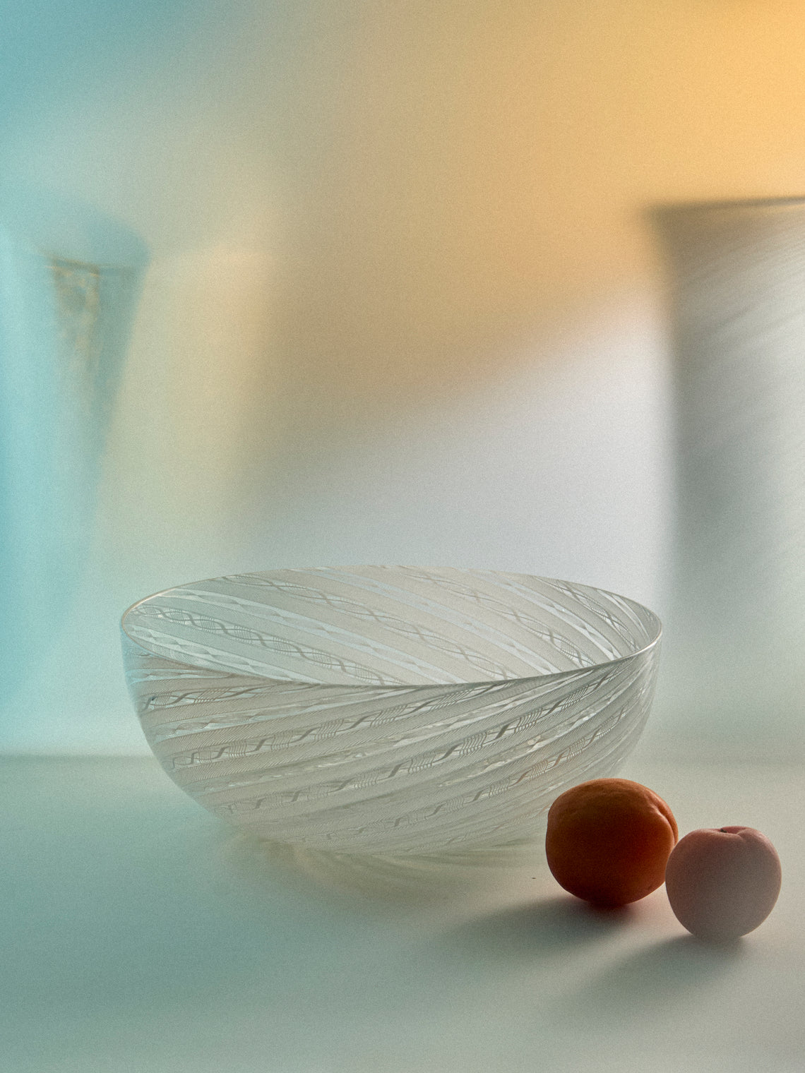 Antique and Vintage - Mid-Century Murano Glass Bowl - White - ABASK