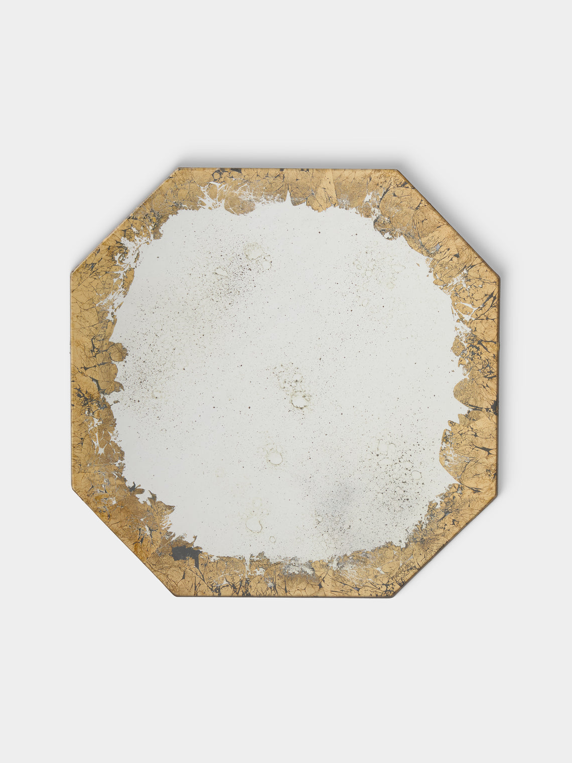 Borgo delle Tovaglie - Octo Mirrored Glass Placemats (Set of 6) - Silver - ABASK