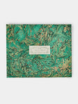 Giannini Firenze - Hand-Marbled Guest Book - Green - ABASK - 
