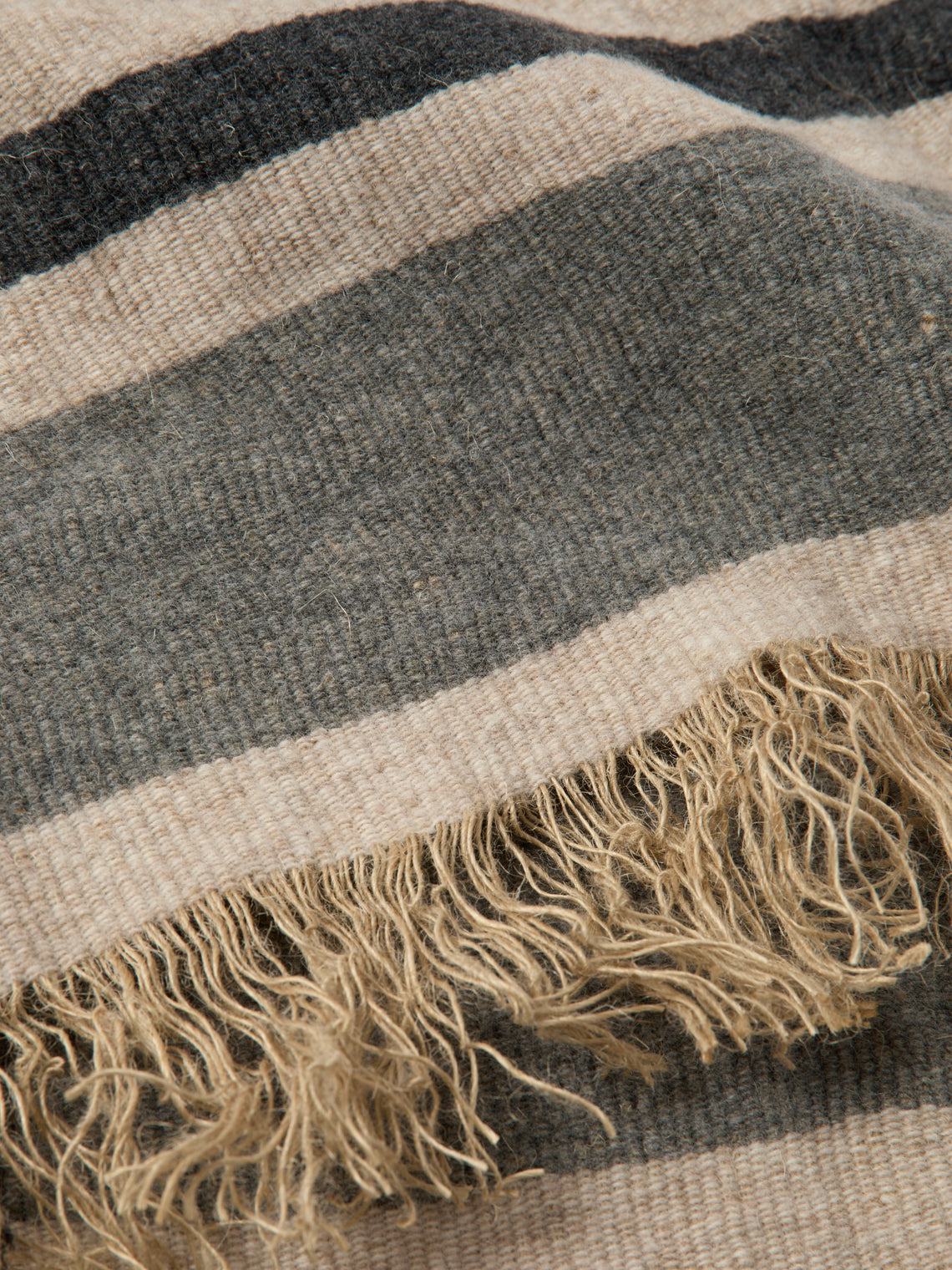 The House of Lyria - Jute and Wool Throw (78.5in/2m) - Multiple - ABASK