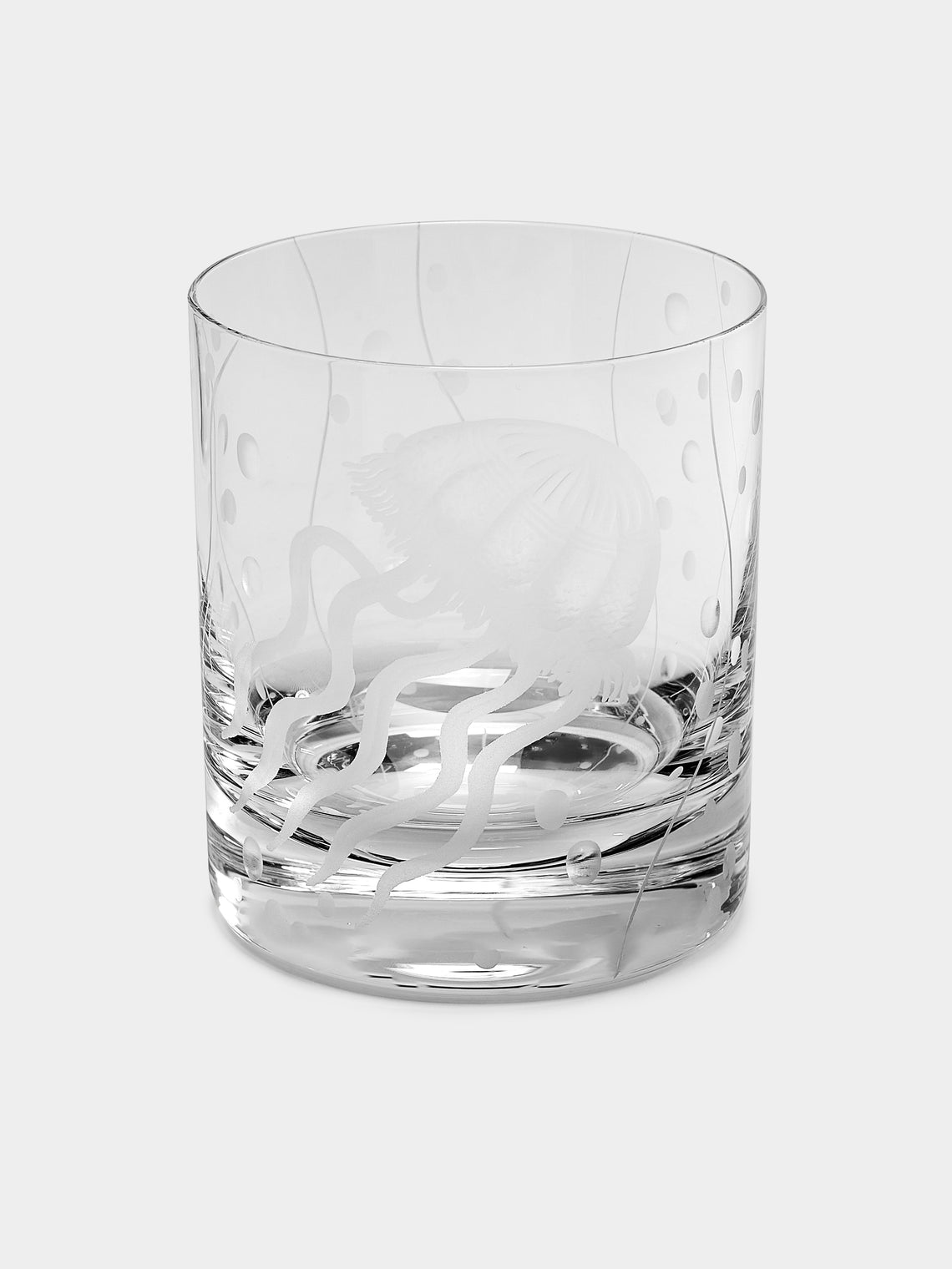 Artel - Sea Life Hand-Engraved Crystal Double Old Fashioned Glasses (Set of 6) -  - ABASK