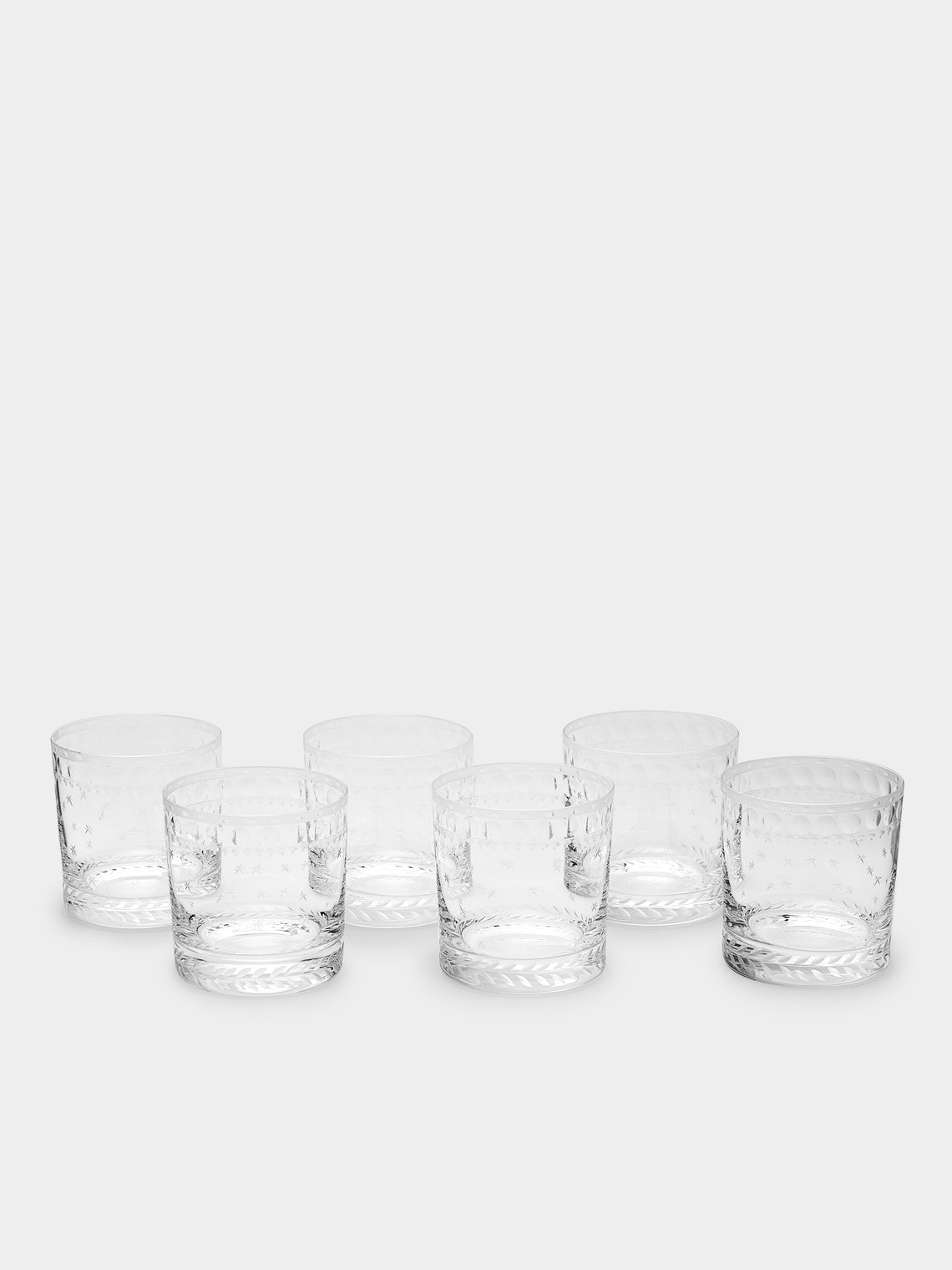 Artel - Staro Hand-Engraved Crystal Small Tumblers (Set of 6) -  - ABASK