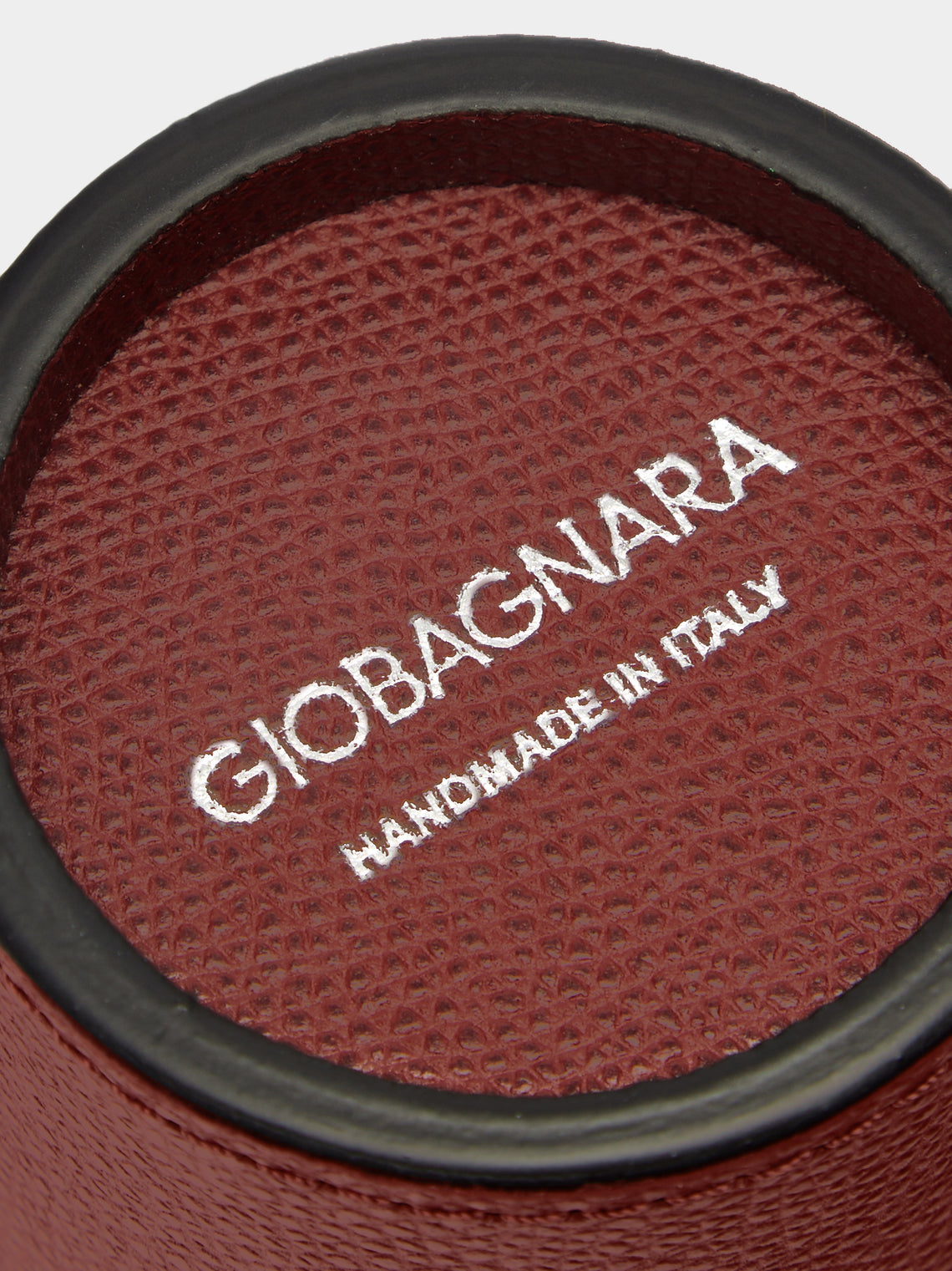 Giobagnara - Leather Dice Cup - Burgundy - ABASK