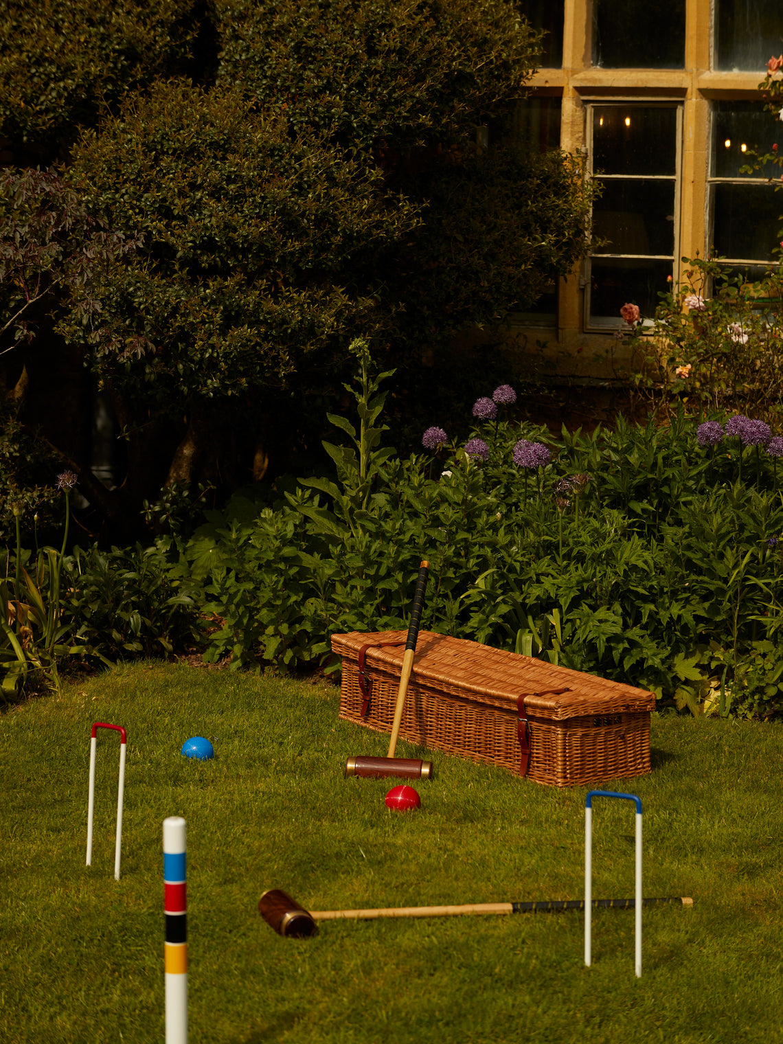Geoffrey Parker - Wicker Croquet Set - Brown - ABASK