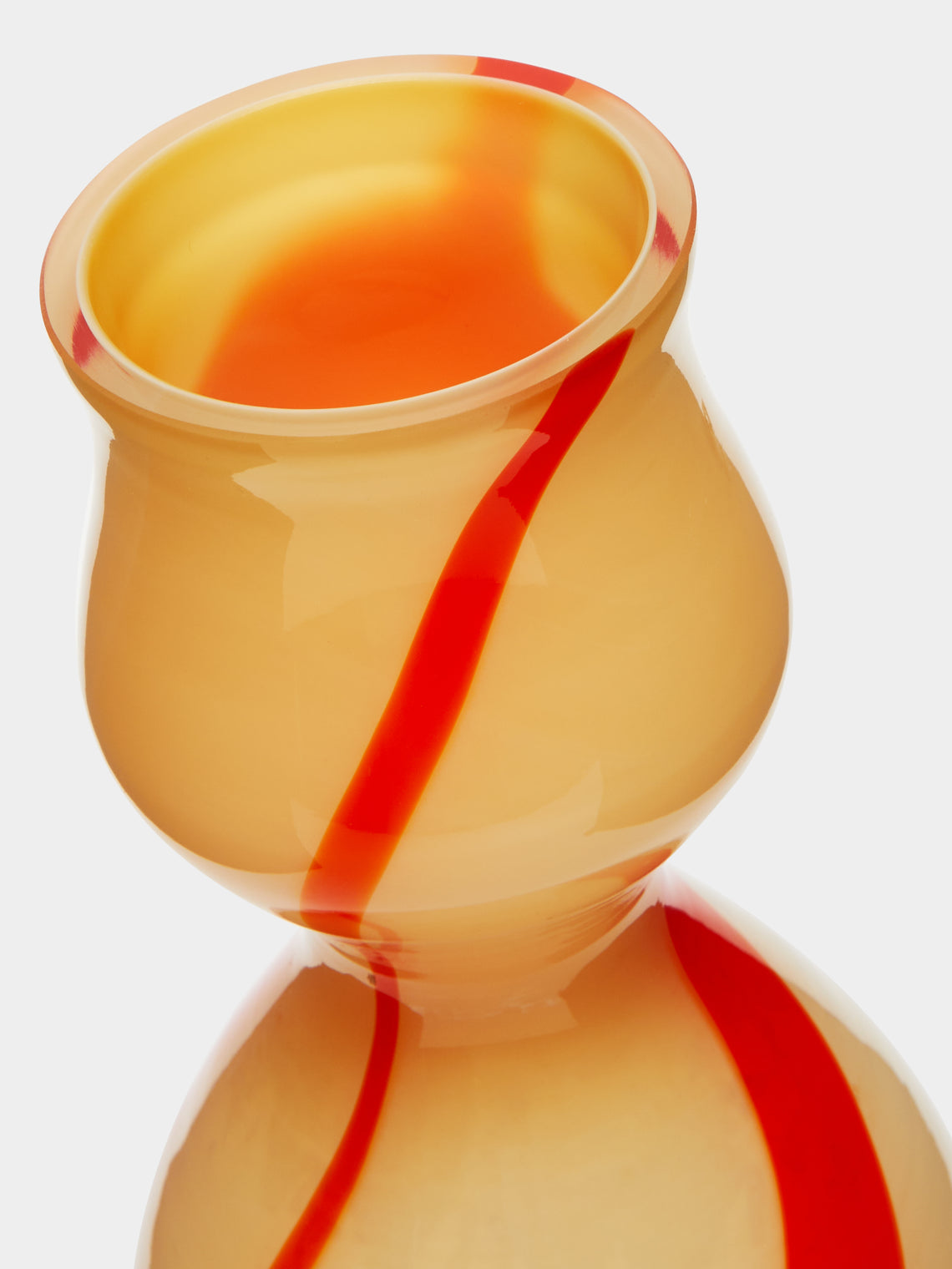 Antique and Vintage - Mid-Century Marbled Glass Vase -  - ABASK