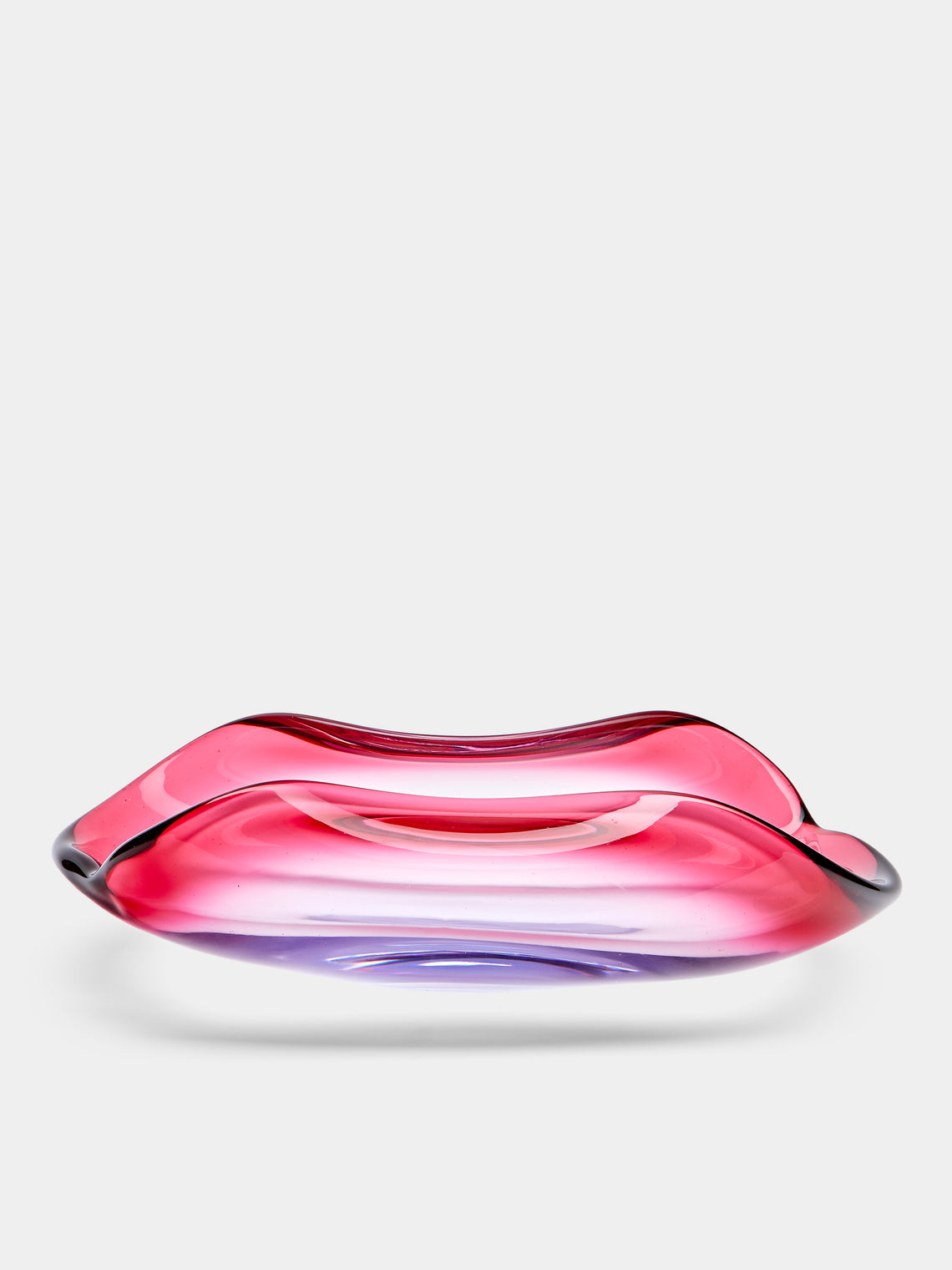 Antique and Vintage - 1960s Seguso Murano Glass Platter - Pink - ABASK - 