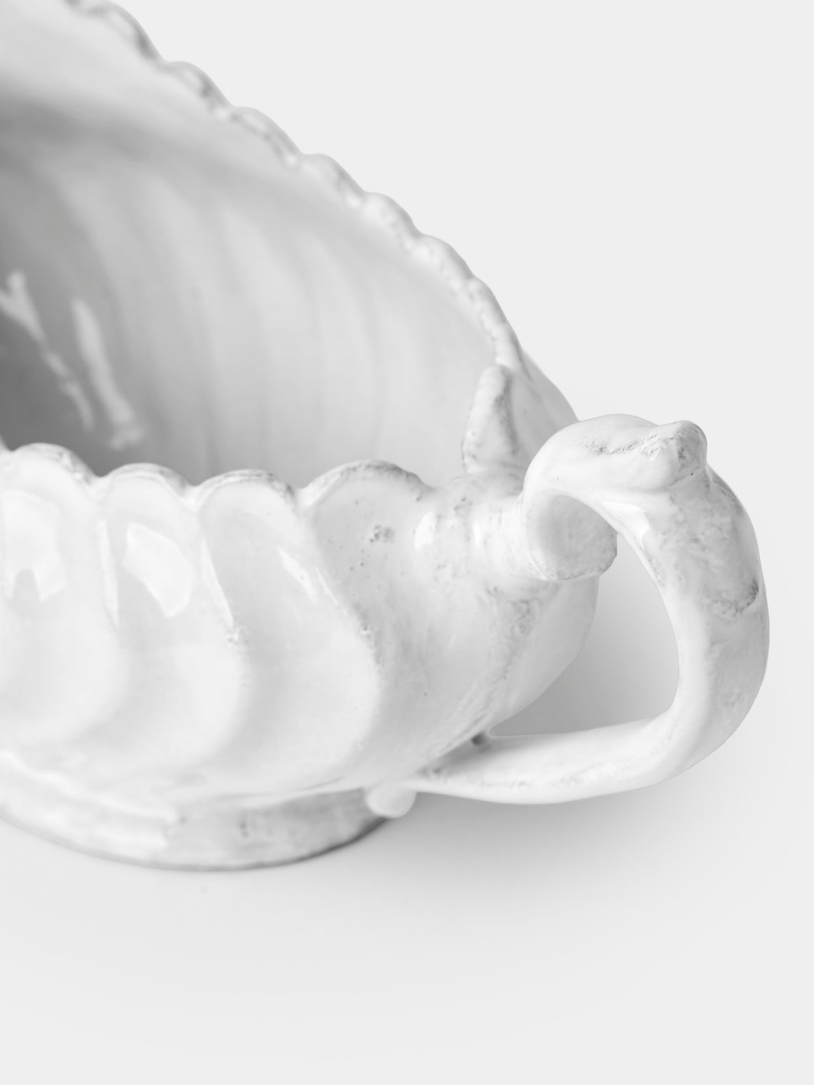 Astier de Villatte - Peggy Hand-Glazed Ceramic Sauce Boat - White - ABASK