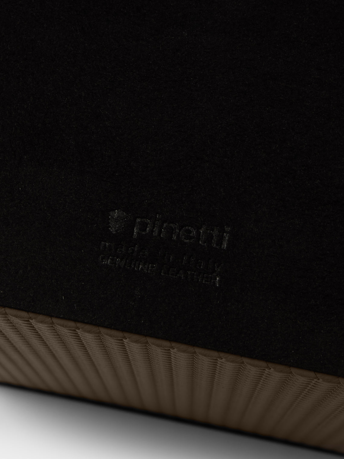 Pinetti - Woven Leather Magnetic Tissue Box - Taupe - ABASK