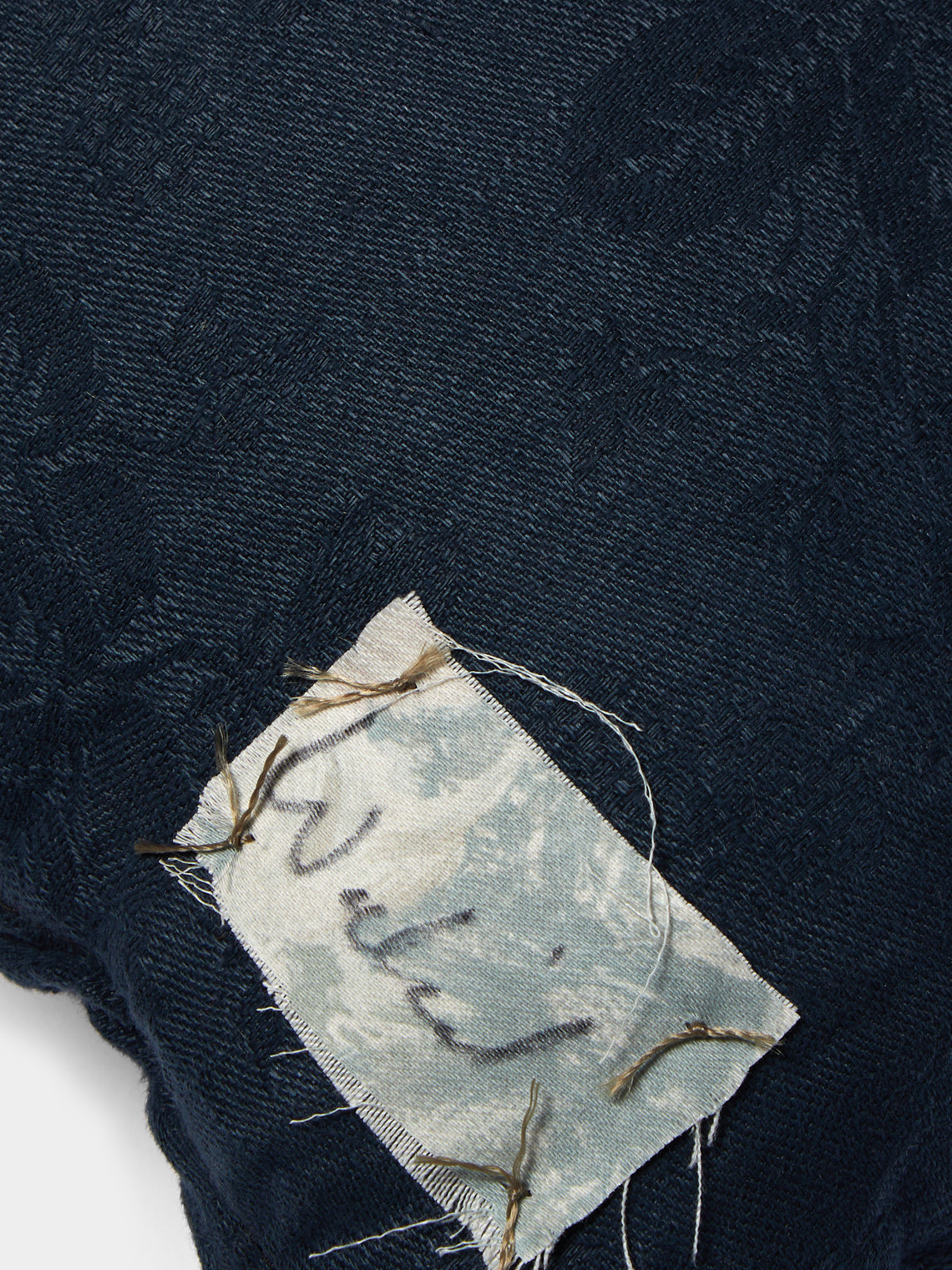 By Walid - French Needlepoint Linen Cushion -  - ABASK