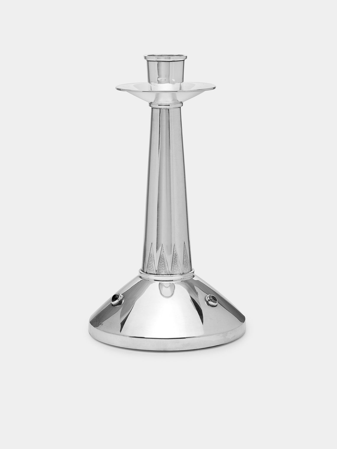 Antique and Vintage - 1957 Tage Göthlin Solid Silver and Amethyst Candlesticks (Set of 2) -  - ABASK