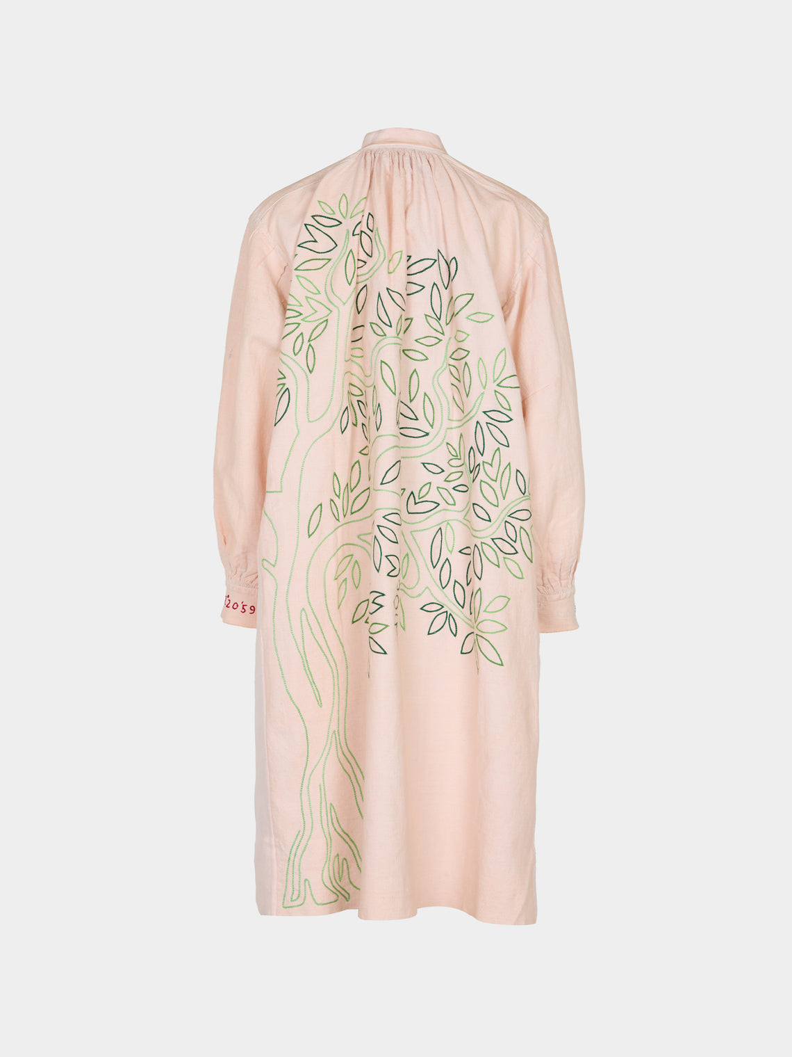 Kilometre Paris - The Olive Tree Embroidered Linen Dress | One Size -  - ABASK