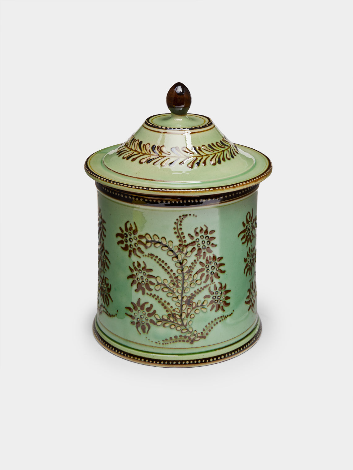 Poterie d’Évires - Flowers Hand-Painted Ceramic Large Jar -  - ABASK - 
