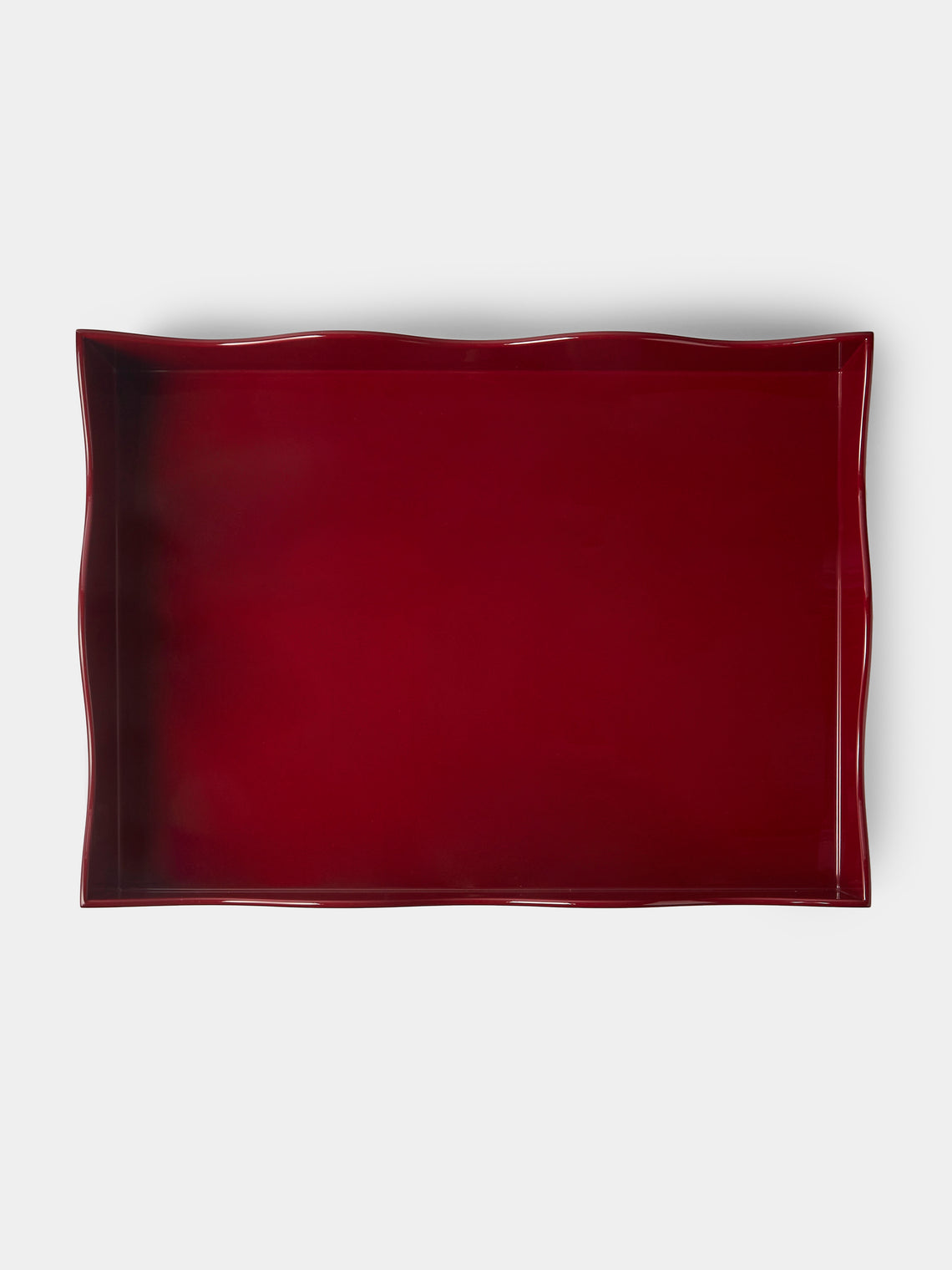 The Lacquer Company - Belle Rives Lacquered Large Tray - Red - ABASK - 