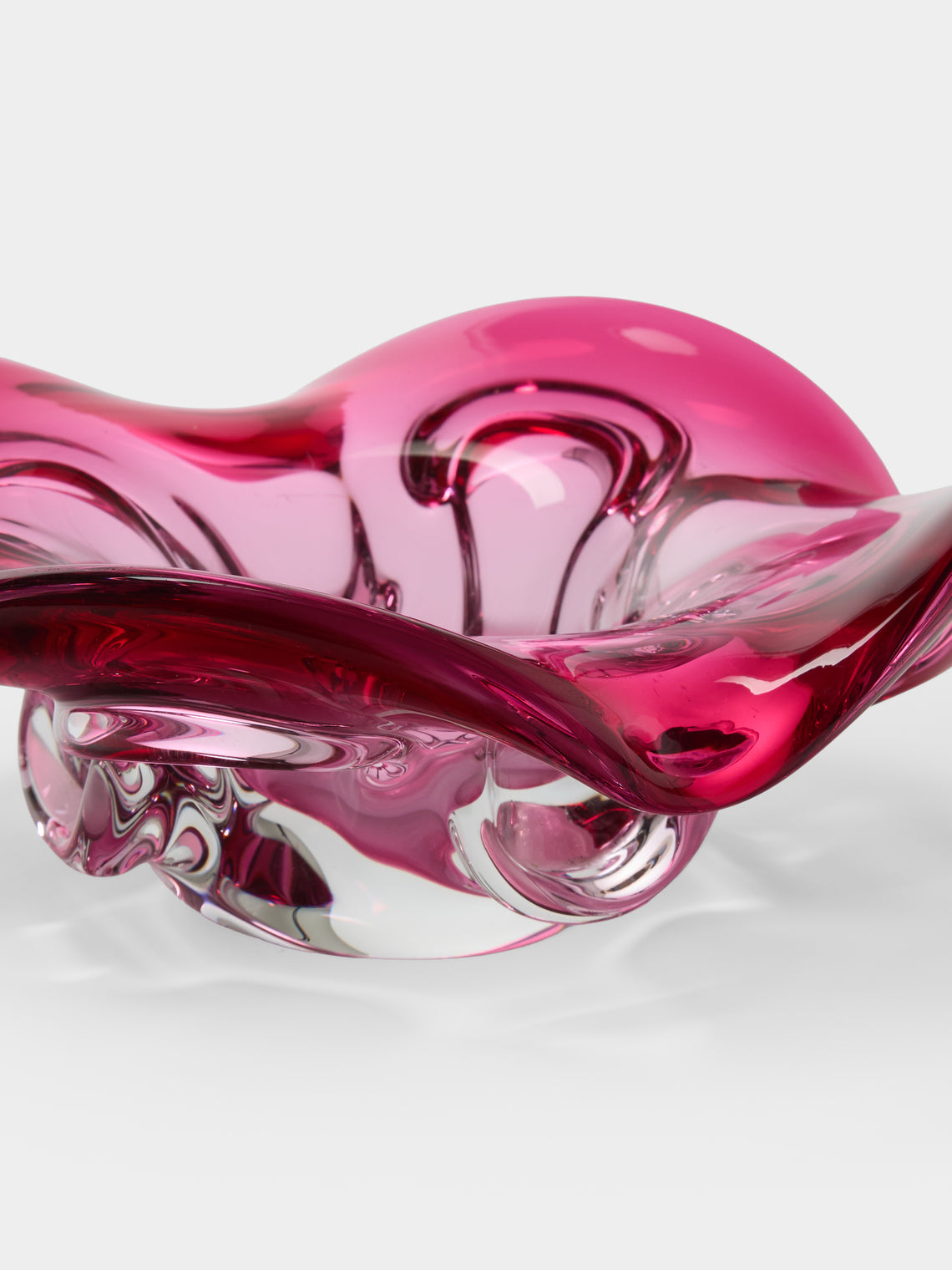 Antique and Vintage - Mid-Century Crystal Ashtray - Purple - ABASK