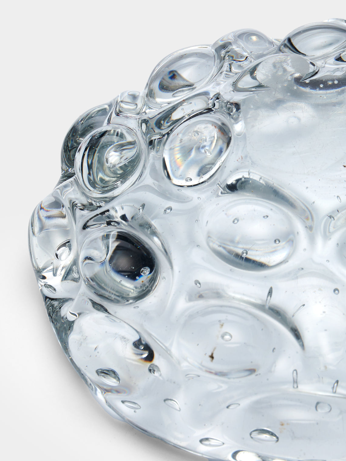 Antique and Vintage - Mid-Century Bubble Glass Ashtray -  - ABASK