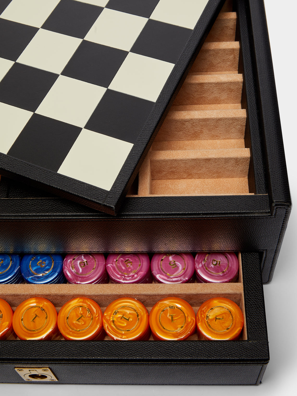 Renzo Romagnoli - Mirage Leather Chess and Poker Games Compendium -  - ABASK