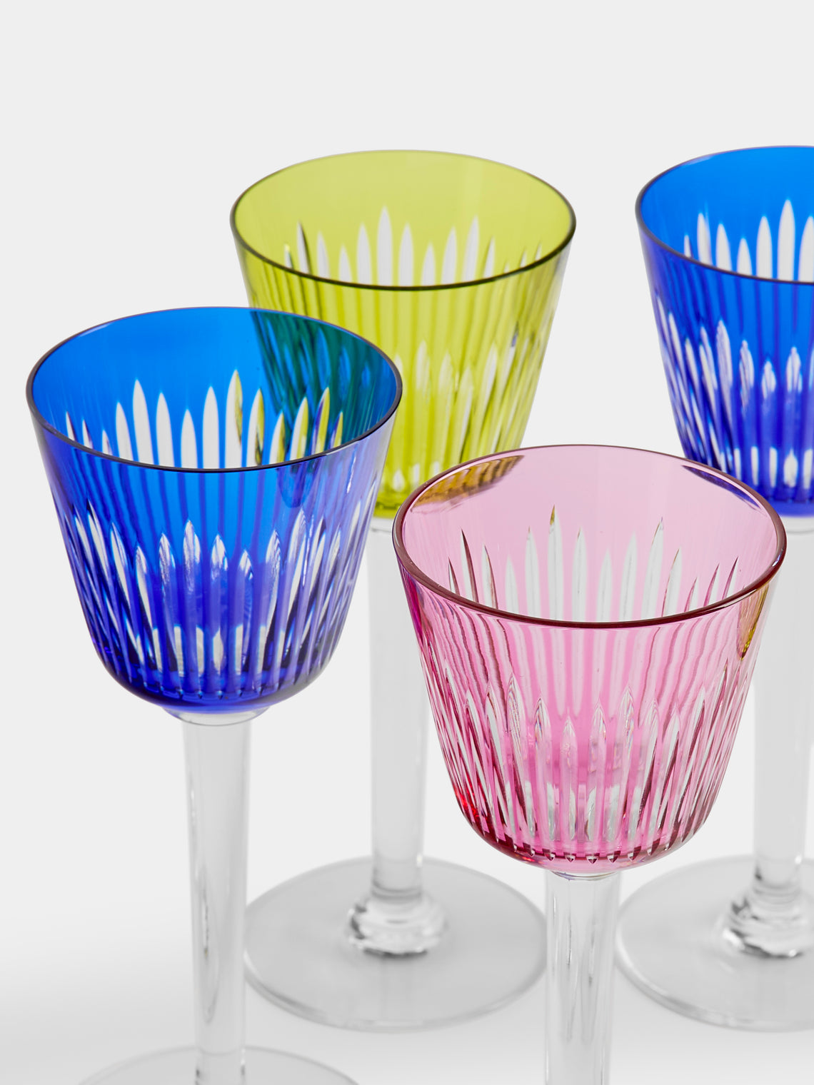 Antique and Vintage - 1950s Baccarat Orleans Crystal Wine Glasses (Set of 12) - Multiple - ABASK