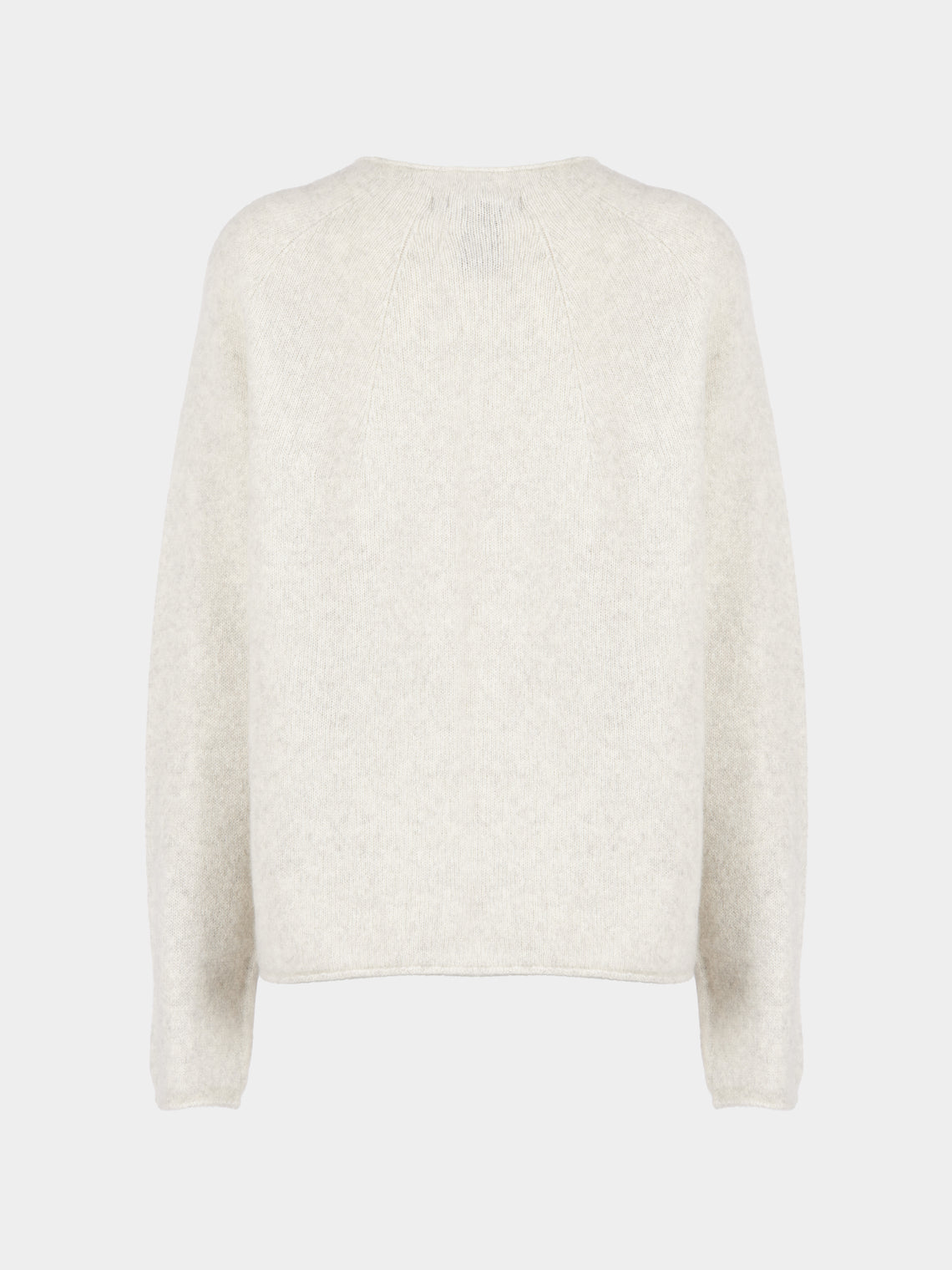 Suzusan - Face Shibori Cashmere Seamless Sweater | Size: S - Gray - ABASK