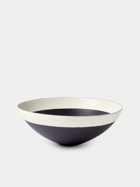 Paul James Ceramics - Fractured Reality Hand-Thrown Ceramic Bowl - Black - ABASK - 