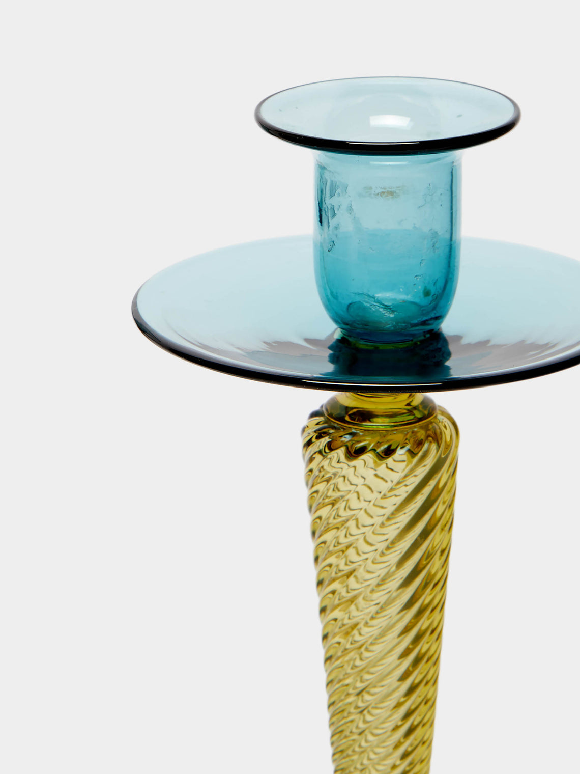 Antique and Vintage - 1920s Frederick Carder for Steuben Glass Candlestick -  - ABASK