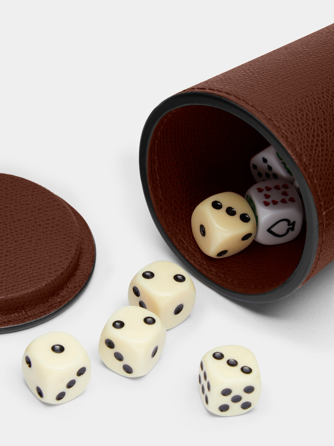 Giobagnara - Leather Dice Cup - Brown - ABASK