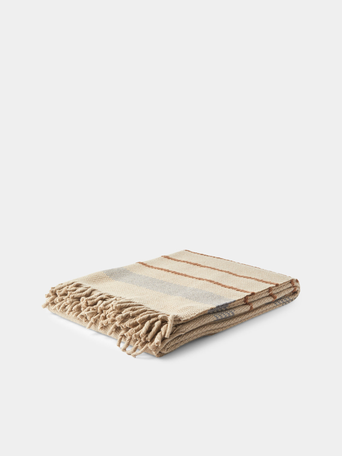 Alonpi - Gred Cashmere and Silk Throw (75in/1.9m) - Beige - ABASK