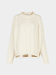 Dusan - Cashmere Crew-Neck Sweater | One Size - Ivory - ABASK - 