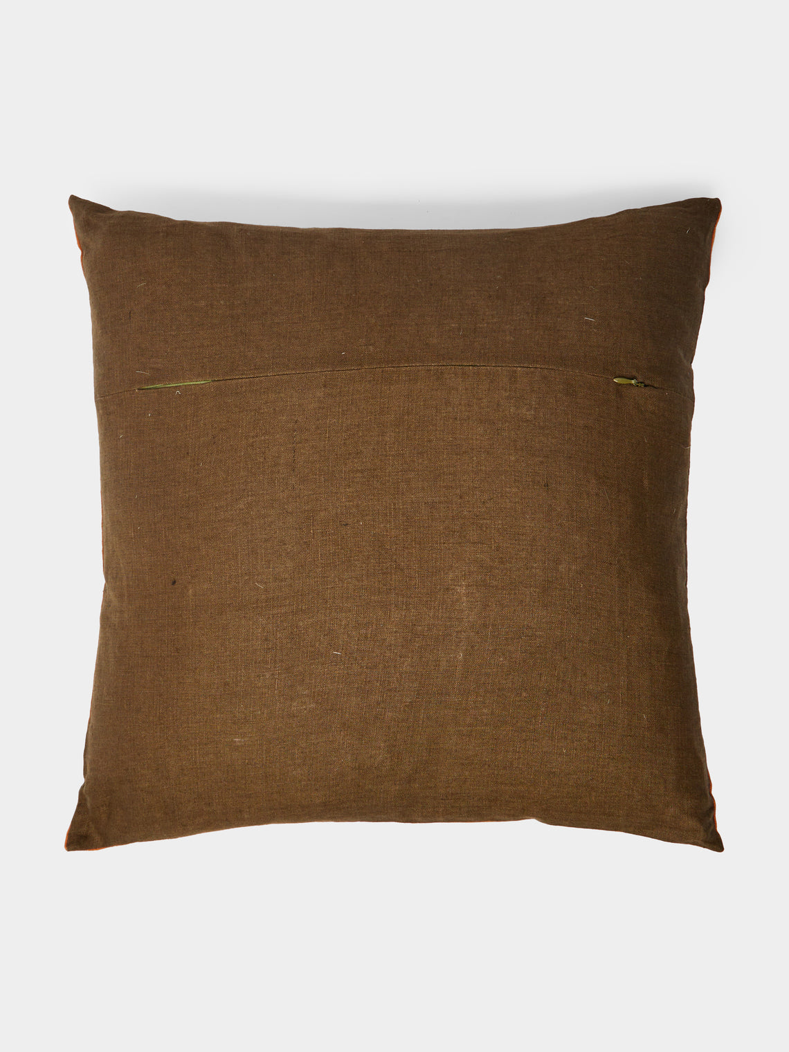 Rosemary Milner - Floral Hand-Embroidered Cotton Cushion -  - ABASK