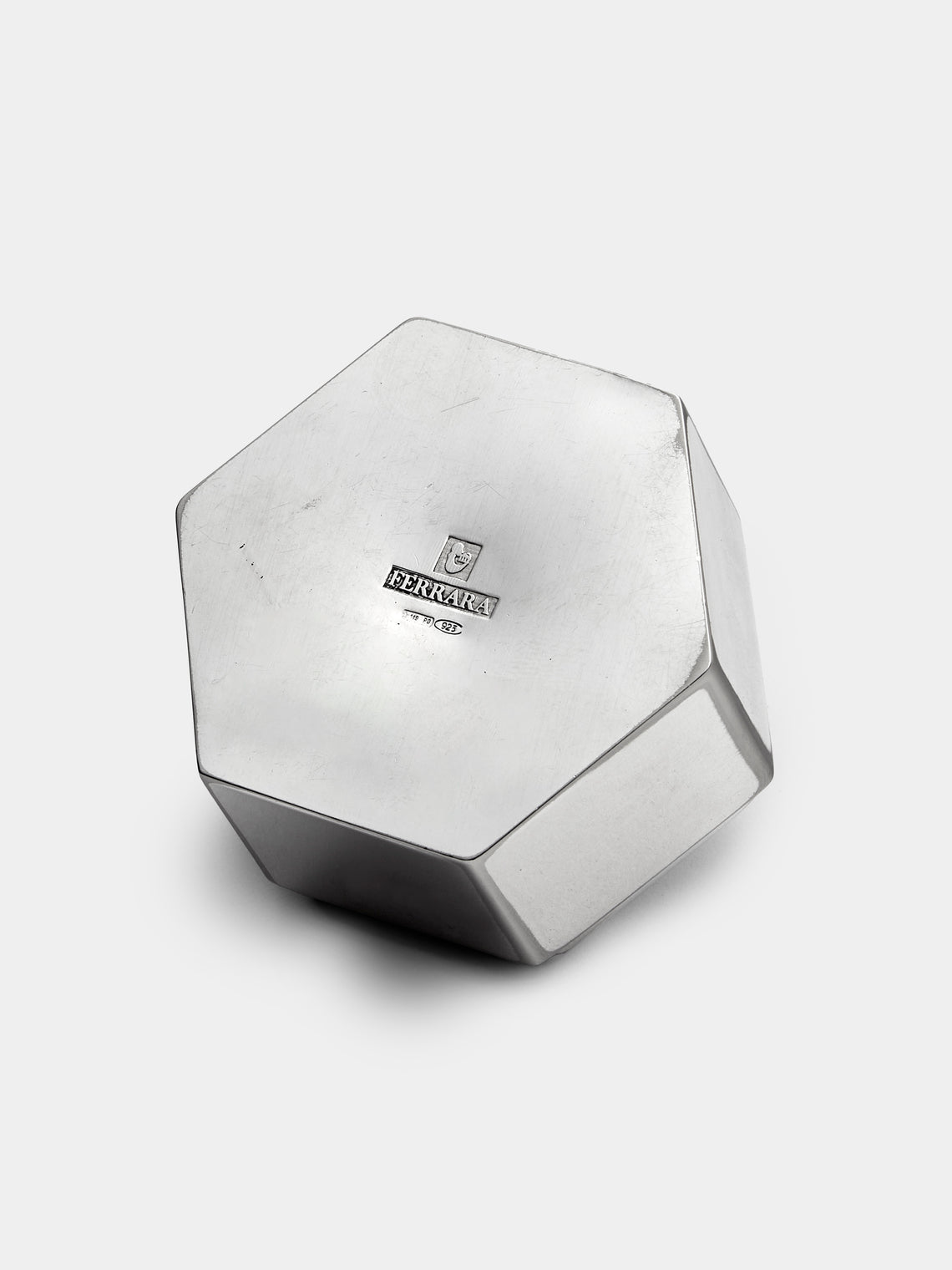 Antique and Vintage - 1980s Sterling Silver Octagonal Pill Box - Silver - ABASK
