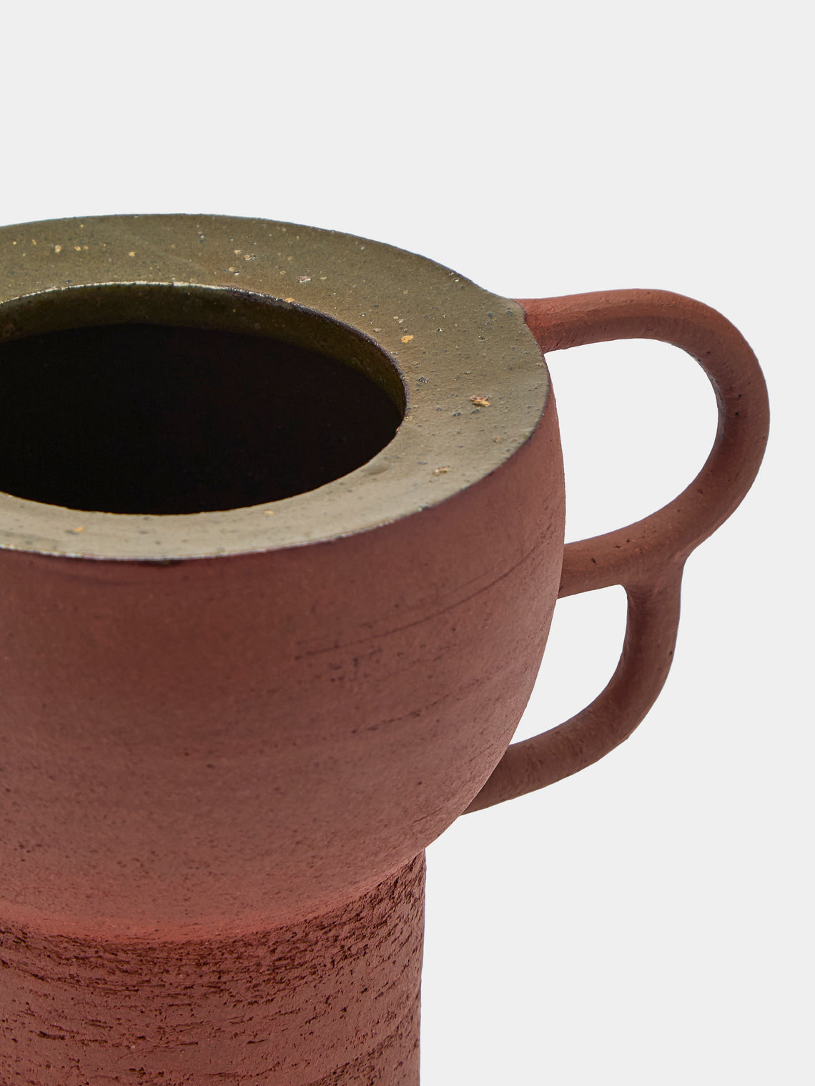 Andrea Tsang - Vessel 014 Stoneware Vase (9.5in/24cm) - Brown - ABASK