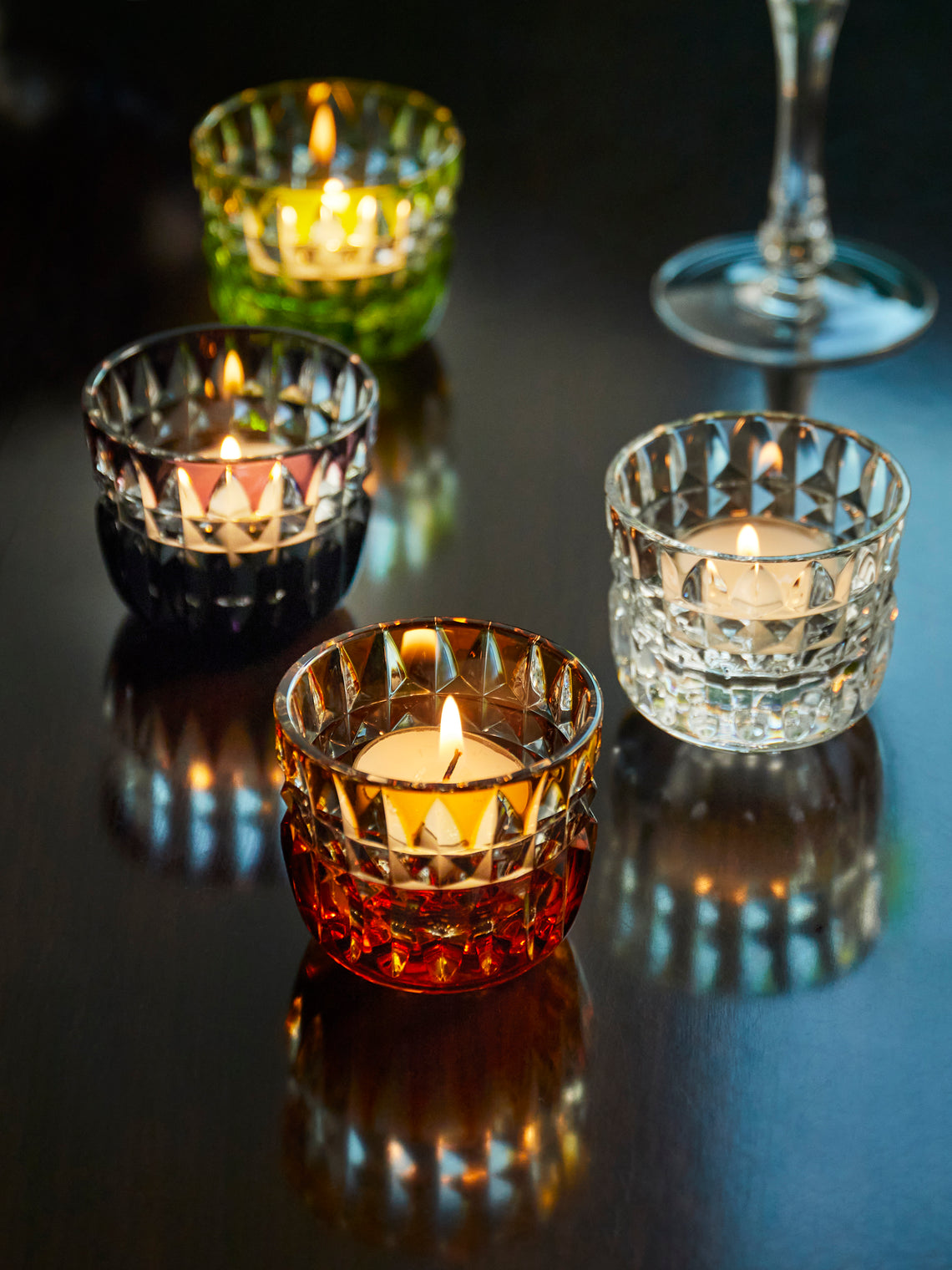 Cristallerie De Montbronn - Seville Hand-Blown Crystal Candle Holder -  - ABASK