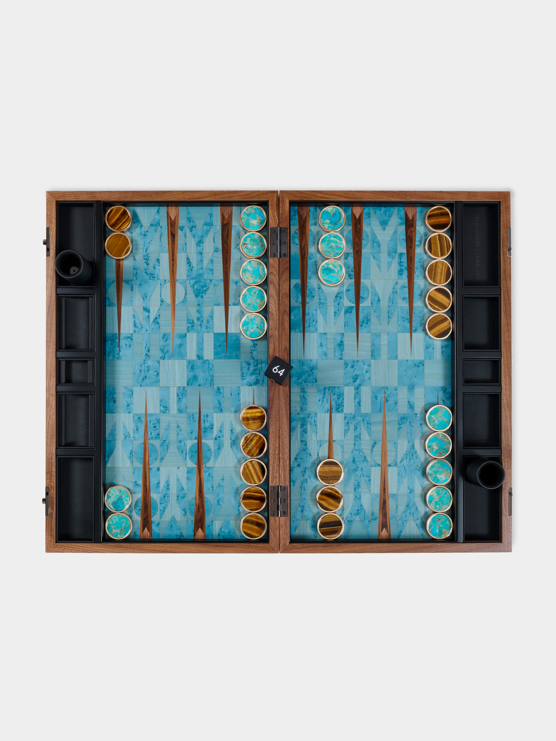 Alexandra Llewellyn - Geometrix Marquetry Tournament Backgammon Set -  - ABASK