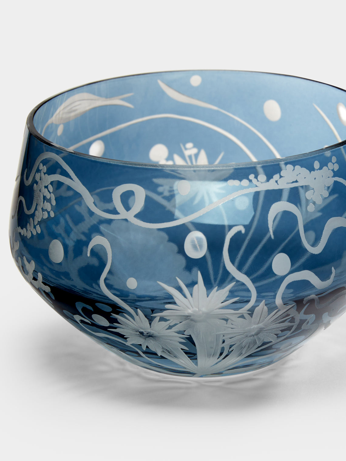 Artel - Atlantis Hand-Engraved Crystal Votive Candle Holder -  - ABASK