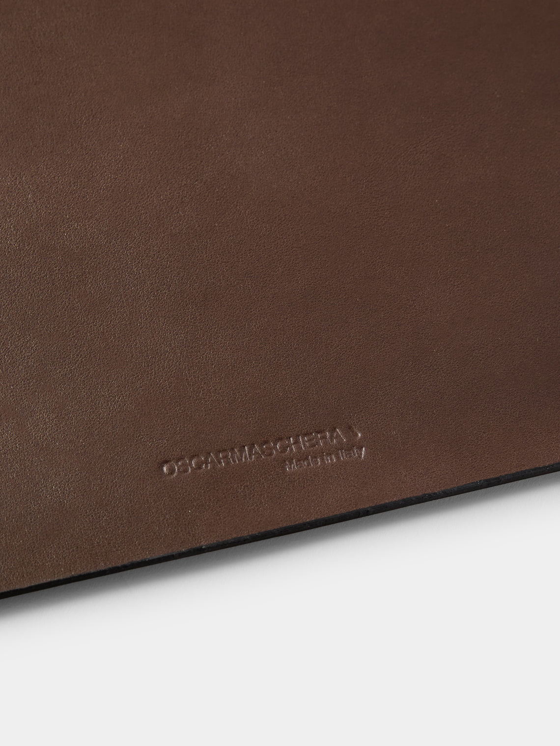 Oscar Maschera - Simone Leather Desk Set - Dark Brown - ABASK
