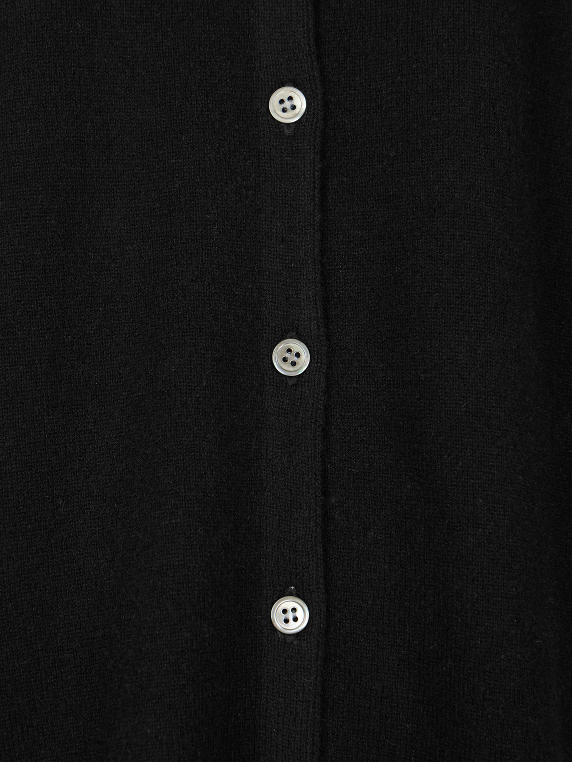 Ryan Roche - Cashmere Lightweight Oversized Cardigan | Size: S - Black - ABASK