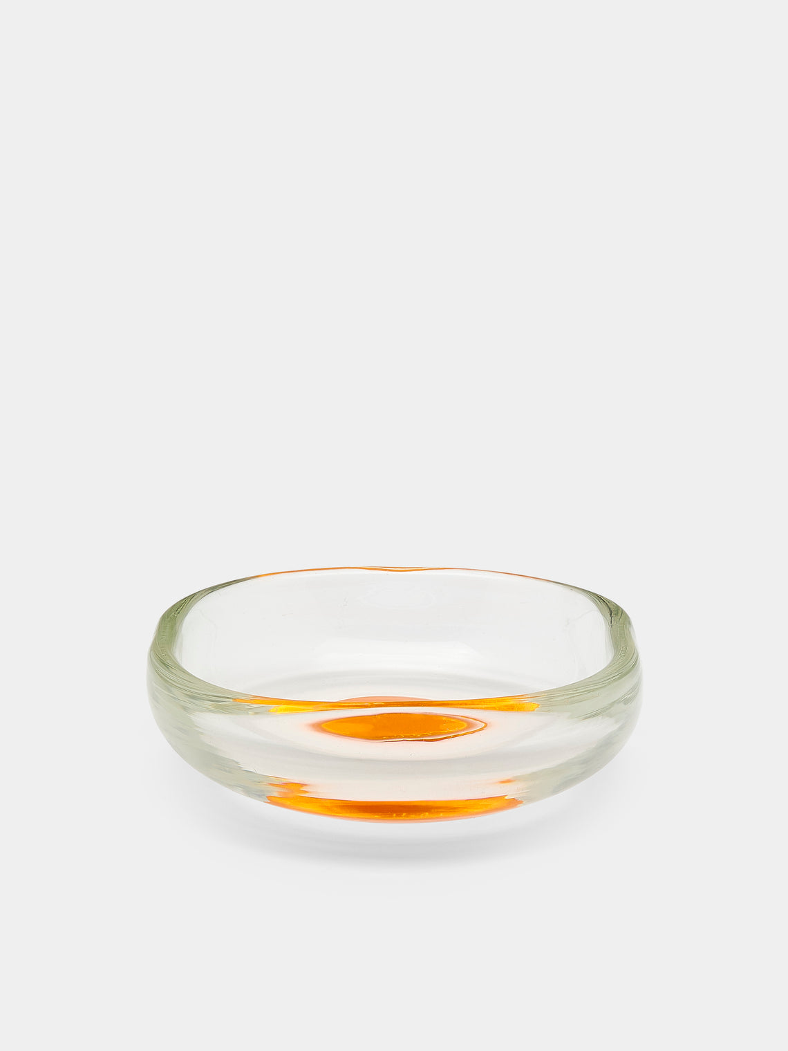 Antique and Vintage - 1980s Venini Murano Glass Ashtray - Orange - ABASK - 