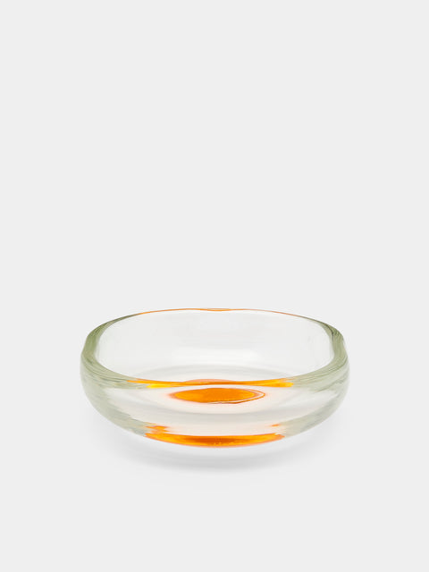 Antique and Vintage - 1980s Venini Murano Glass Ashtray - Orange - ABASK - 