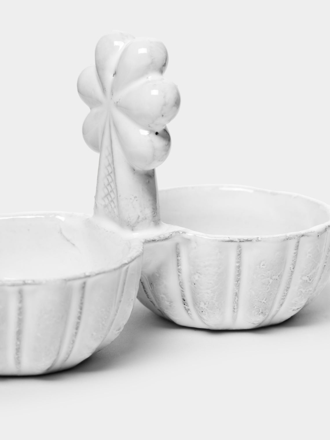 Astier de Villatte - Clover Hand-Glazed Ceramic Salt and Pepper Cellar -  - ABASK