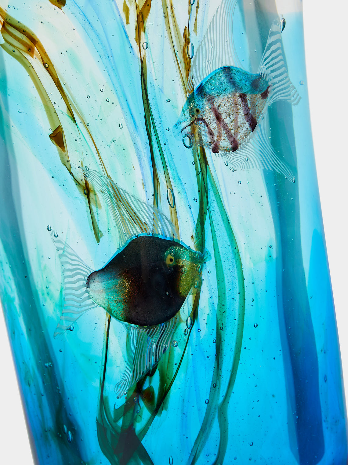Antique and Vintage - 1950s Mazzuccato Aquarium Murano Glass Vase -  - ABASK