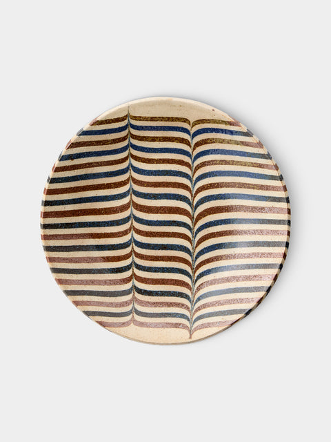 Makidani-gama - No. 3 Nerikomi Ceramic Plates – 8in/21cm (Set of 5) - Multiple - ABASK - 