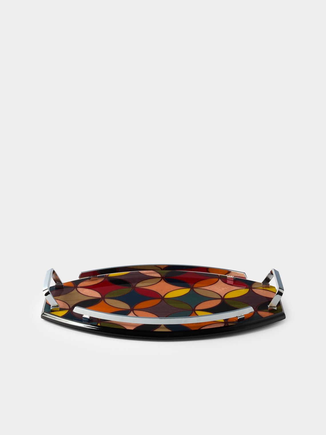 Mastellone Giuseppe - Wood Inlay Tray (12.5in/32cm) - Multiple - ABASK