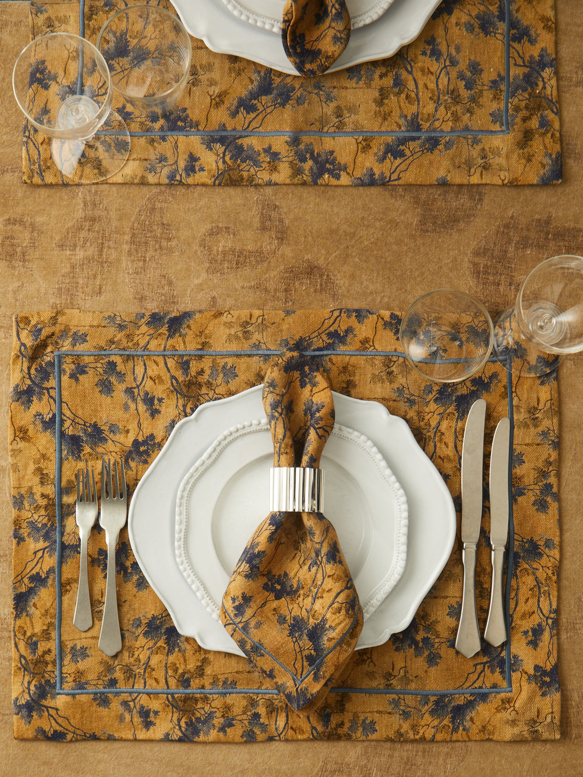 The House of Lyria - Alcedo Linen Placemats (Set of 4) -  - ABASK