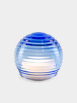 Green Wolf Lighting - Blu Curve Hand-Blown Murano Glass Portable Table Light - Blue - ABASK - 