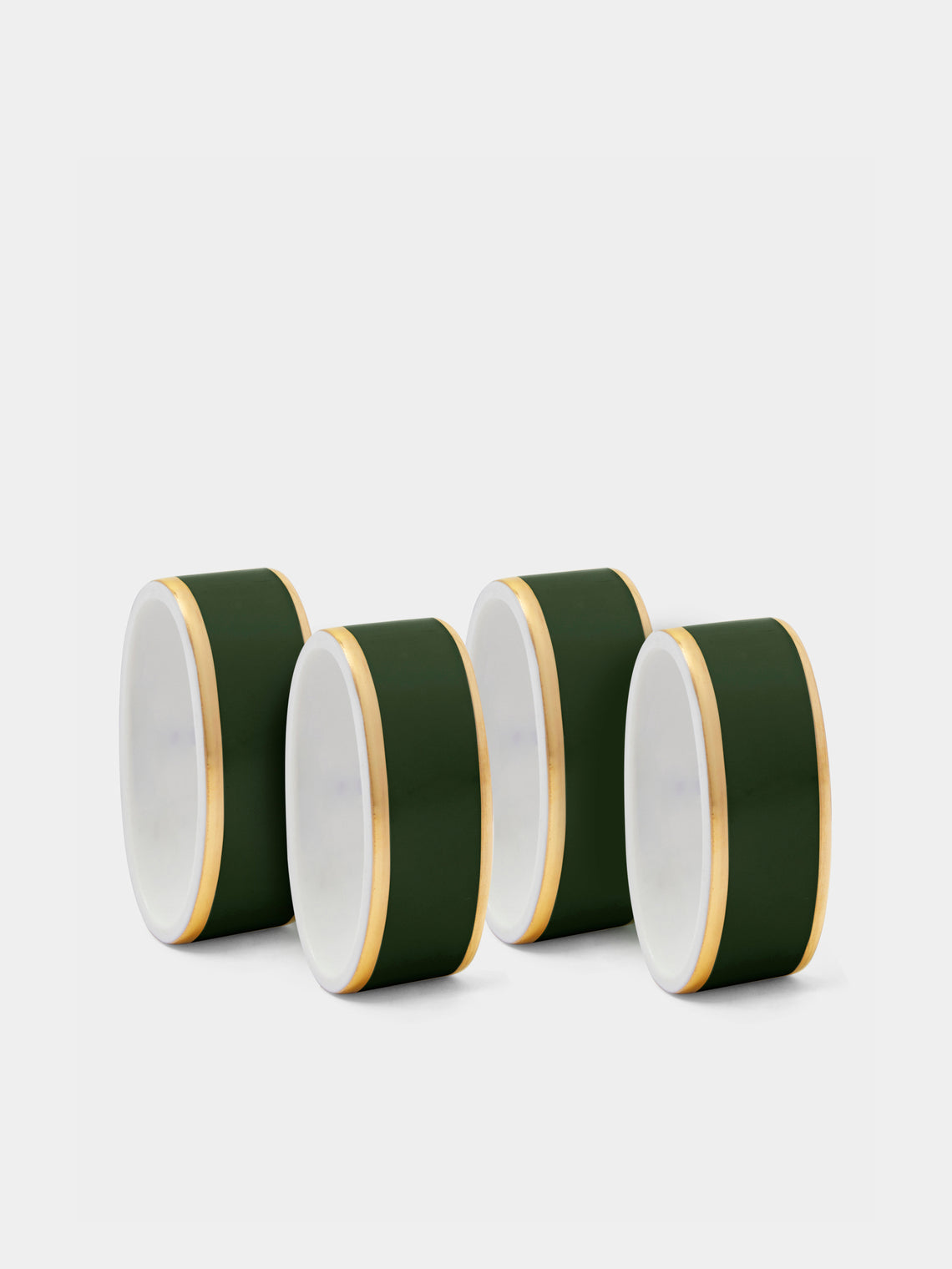 Augarten - Hand-Painted Porcelain Napkin Rings (Set of 4) -  - ABASK