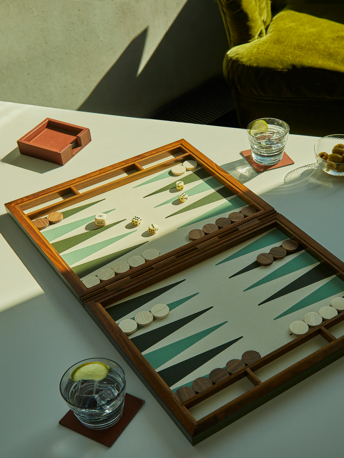 Giobagnara - Leather Backgammon Set -  - ABASK