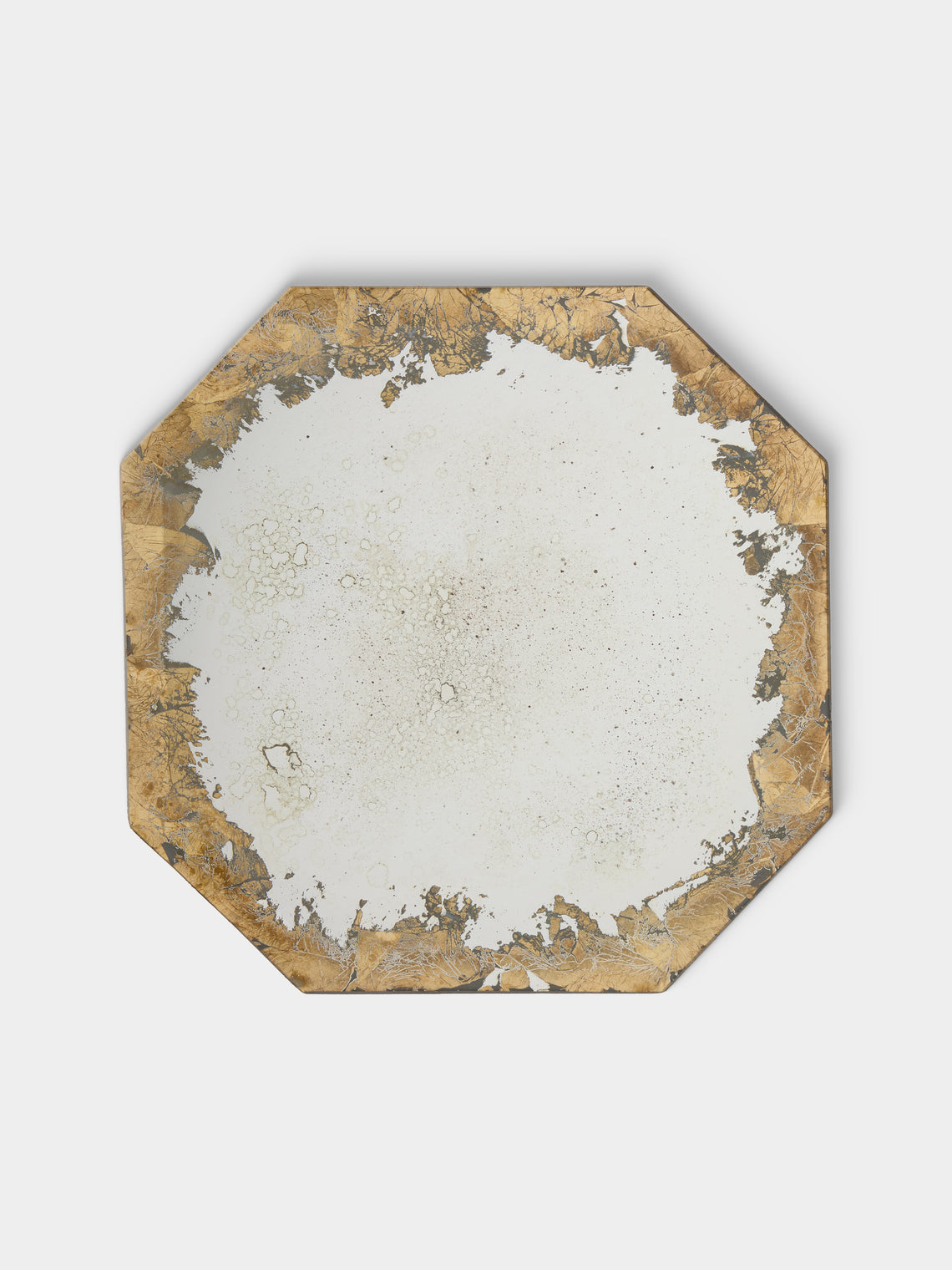 Borgo delle Tovaglie - Octo Mirrored Glass Placemats (Set of 6) - Silver - ABASK
