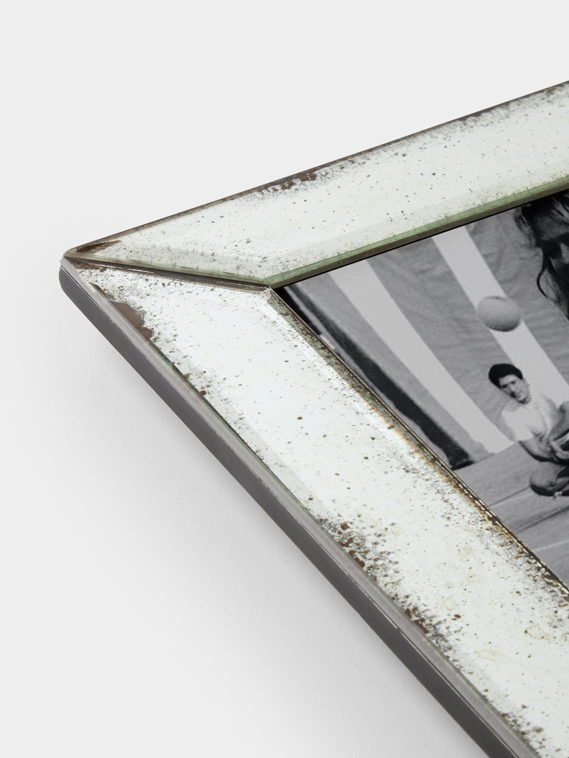 Borgo delle Tovaglie - Firenze Mirrored Glass Photo Frame - Silver - ABASK