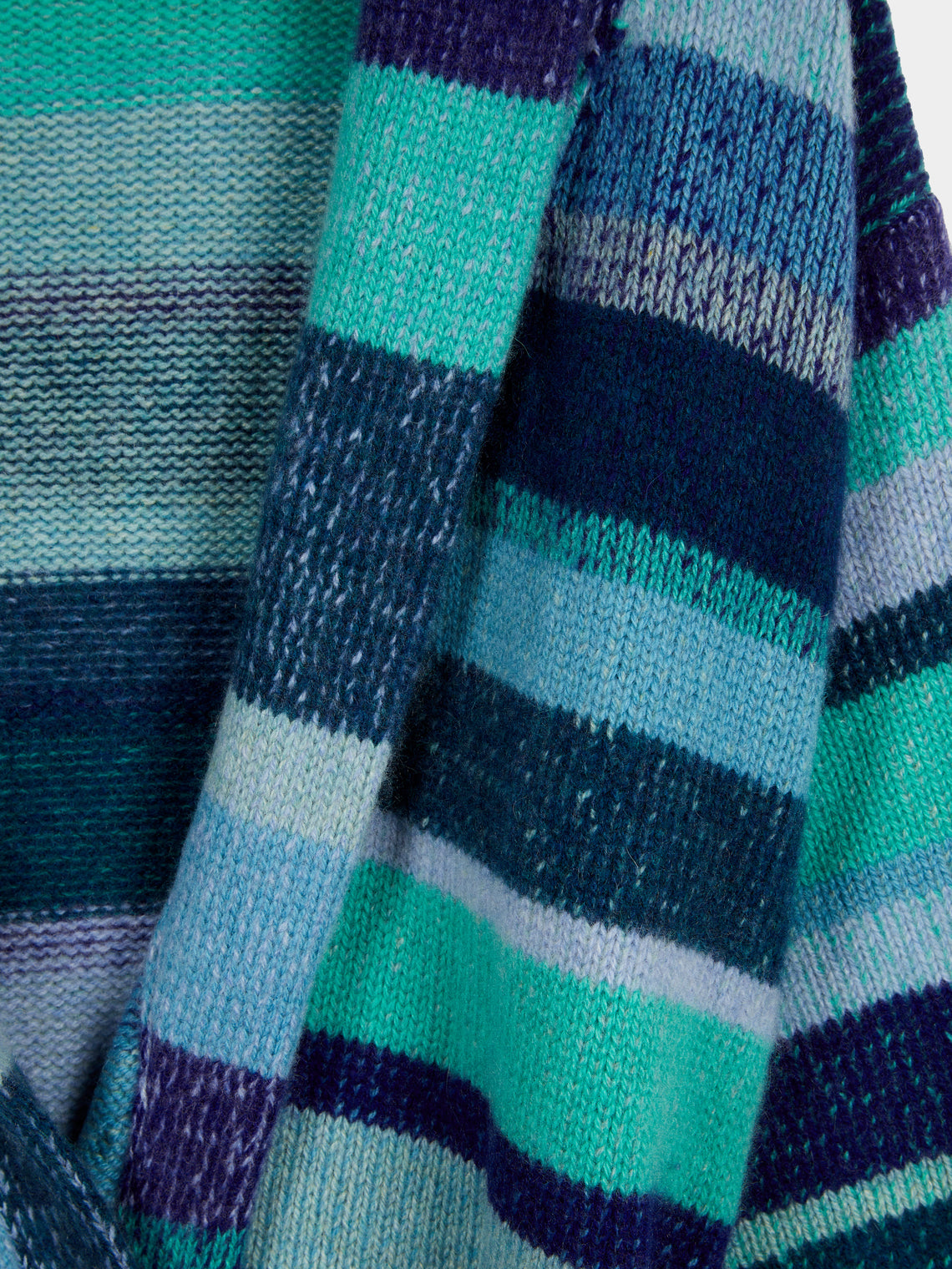 The Elder Statesman - Stripe Super Soft Cashmere Robe (Set) -  - ABASK
