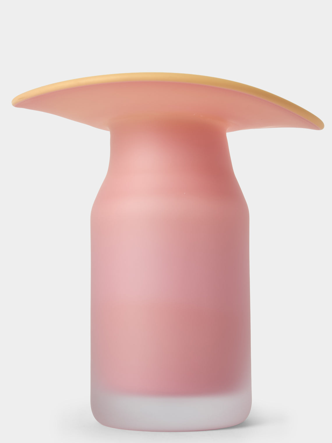 David Valner - Fungus Hand-Blown Glass Vase (11in/28cm) - Pink - ABASK