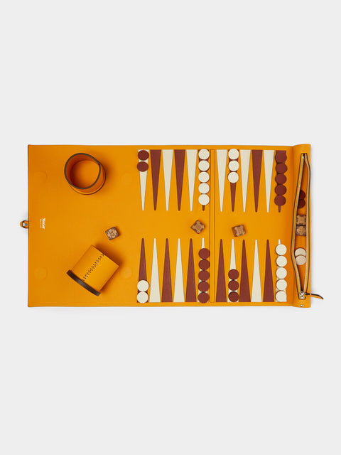Métier - Leather Travel Backgammon Set -  - ABASK - 